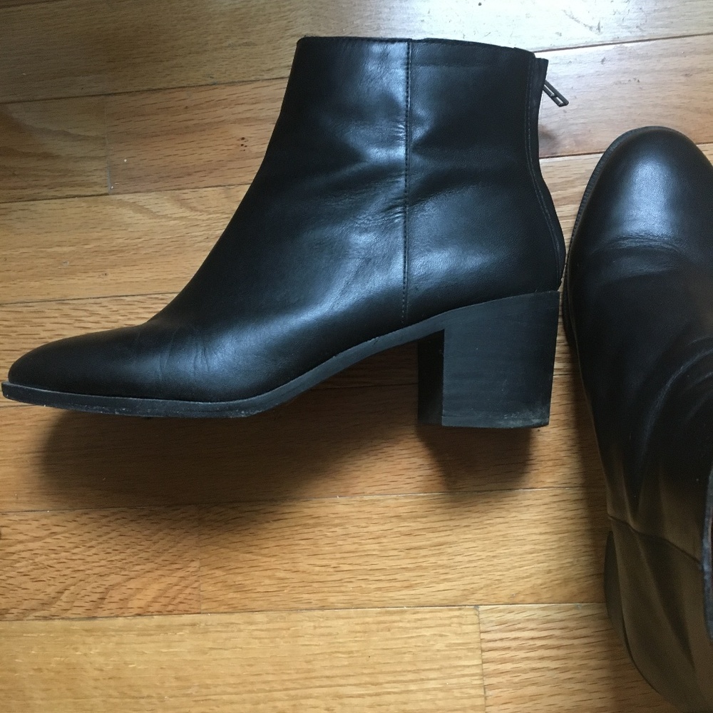 Madewell Black Leather Boots